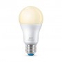 Bec LED inteligent WiZ Connected Dimmable A60, Wi-Fi, E27, 8W (60W), 806 lm, lumina calda (2700K), dimabil, compatibil Google As