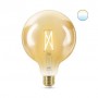 Bec LED inteligent vintage (decorativ) WiZ Connected Filament Gold G125 ,Wi-Fi, E27, 6.7W (50W), 640 lm, lumina alba (2000-5000K