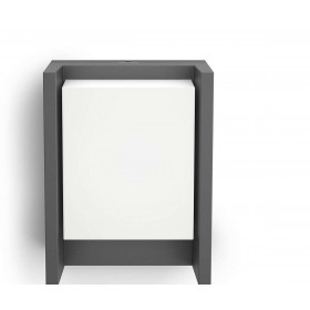Aplica LED pentru exterior Philips Arbour, 6W (47W), 800 lm, lumina calda (2700K), IP44, 75x166x221mm, Antracit