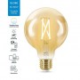 Bec LED inteligent vintage (decorativ) WiZ Connected Filament Gold G95 ,Wi-Fi, E27, 6.7W (50W), 640 lm, lumina alba (2000-5000K)