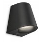 Aplica LED pentru exterior Philips Hue Virga, 3W (30W), 400 lm, lumina calda (2700K), IP44, 103x92x122mm, Negru