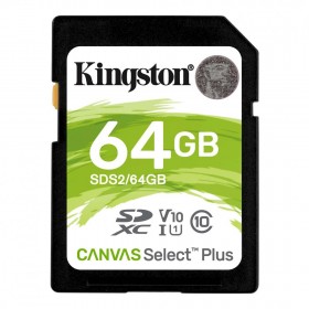 Card de Memorie SDXC Kingston Canvas Select Plus 64GB, Class 10