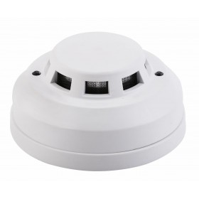 Detector de fum fotoelectric pe 4 fire, ND-M532 Auto reset Alimentare12V Curent alarma 10mA Curent in stand by 2mA Iesire releu 