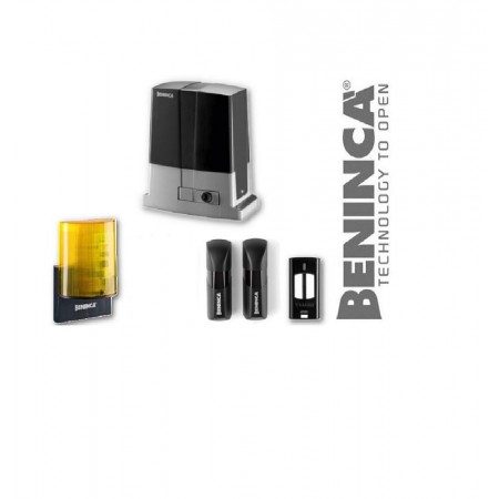 Kit automatizare pentru porti culisante KBULL5M Beninca, kitulcontinemotor KBULL5M cu centrala inclusa si receptor radio , 1 x p