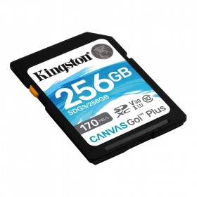 Card de Memorie SDXC Kingston Canvas GO Plus, 256GB, Class 10
