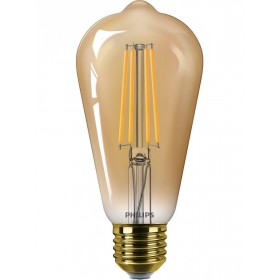 Bec LED vintage (decorativ) Philips Classic Gold Bulb ST64, EyeComfort, E27, 5.8W (50W), 640 lm, lumina calda (2200K), dimabil, 