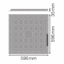 Panou LED Ledvance PANEL Essential, 36W, 3850 lm, lumina neutra (4000K), IP20, 596x596x35mm, aluminiu, Alb