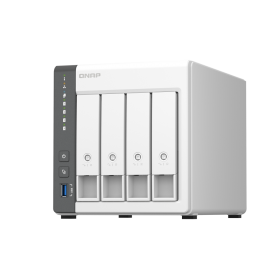 NAS QNAP 433 4-Bay, CPU ARM 2.0GHz Quad core, RAM 4GB, HDD 2.5"/3.5" SATA 6Gbps (neincluse), LAN: 1 x 2.5GbE + 1 x GbE, USB3.2 G