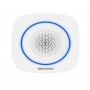 Sirena interior wireless AX PRO Hikvision DS-PS1-II-WE Buzzer Decibel: 90 to 110 dB,  fire alarm, panic alarm, and intrusion ala