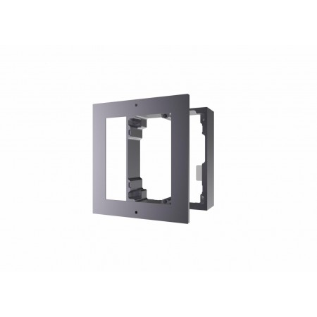 Panou frontal pentru un modul videointerfon modular Hikvision DS-KD-ACW1 montare aplicata material aluminiu dimensiuni: 117mm x 