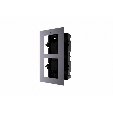 Panou frontal pentru 2 module de videointerfon modular Hikvision DS-KD- ACF2 permite conectarea a 2 module de interfon modular m