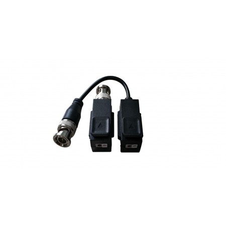 Video balun DS-1H18S/E(C)307400306,Video balun pasiv  Hikvision, DS- 1H18S/E(C) set 2 bucati ( o bucata cu cablu si o bucata far