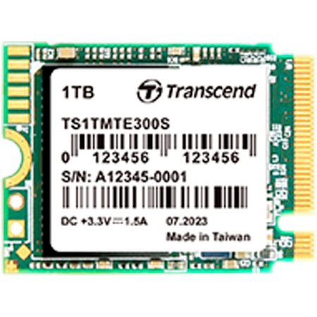 Transcend 1TB, M.2 2230, PCIe Gen3x4, NVMe, TLC, DRAM-less, EAN: 760557863229