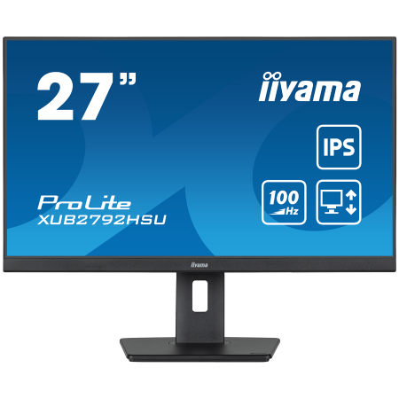 IIYAMA Monitor LED XUB2792HSU-B6 27" IPS Slim-line 1920 x 1080 @100Hz 250 cd/m² 1300:1 0.4ms HDMI DP 4x USB 3.2 HDCP height, swi
