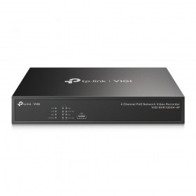 NVR PoE TP-Link VIGI 4 canale 1004H4P 53W, 8 MP,1 SATA Interface, max 10TB, H.265+ ONVIF
