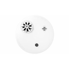 Detector de temperatura Hikvision DS-PDHT-E-WE, teo-way RF wireless, frecventa: 868MHz, raza: 1.6km, viata baterie: 10 ani pentr