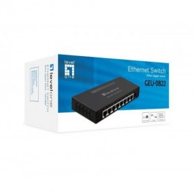 LevelOne GEU-0822 8-Port Gigabit Switch, 160.9 x 71.6 x 26.3 mm