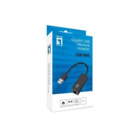 LevelOne USB-0401, Gigabit USB Network Adapter, 23.4 x 16.5 x 51 mm