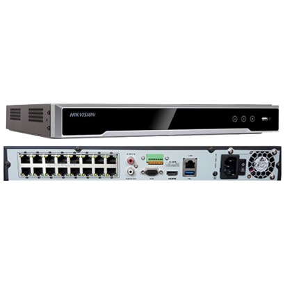 NVR 4K, 16 canale 12MP + 16 porturi PoE - HIKVISION DS-7616NI-I2-16P