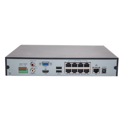 NVR 8 canale 4K + 8 porturi PoE - UNV NVR301-08X-P8