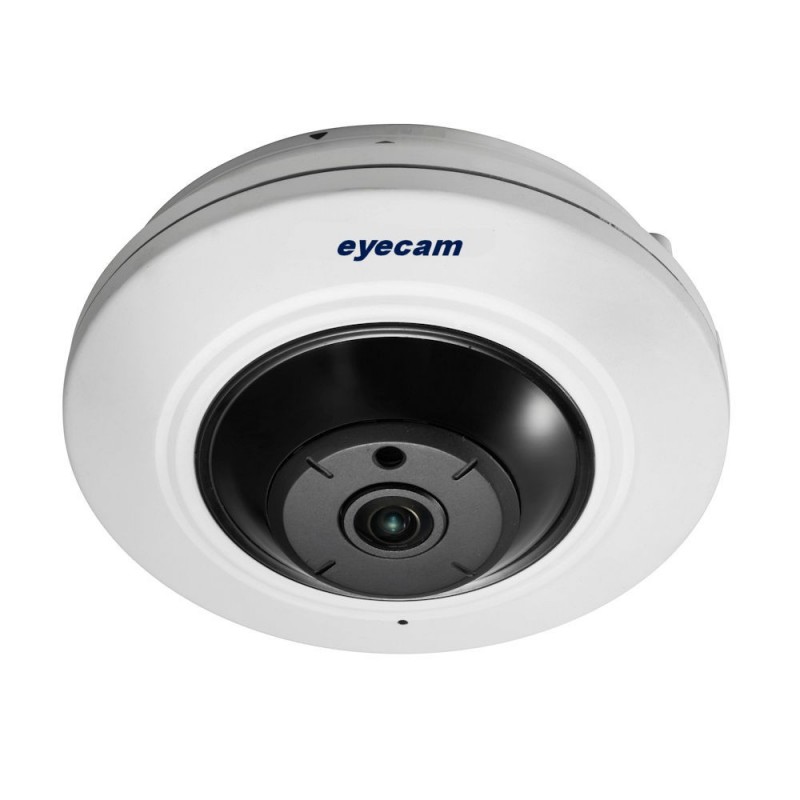 Camera IP Fisheye 4MP Audio PoE WiFi Eyecam EC-1363
