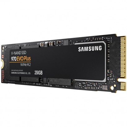 SAMSUNG 970 EVO PLUS 250GB SSD, M.2 2280, NVMe, Read/Write: 3500 / 2300 MB/s, Random Read/Write IOPS 250K/550K