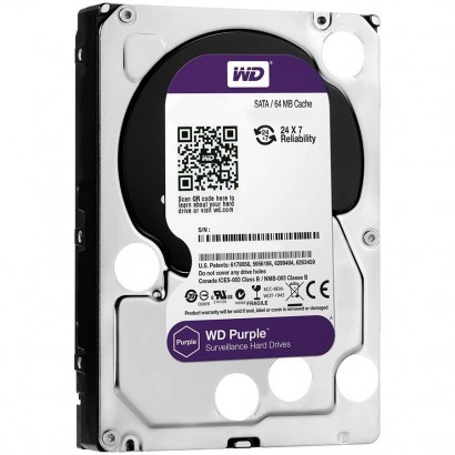 HDD AV WD Purple (3.5'', 2TB, 64MB, 5400 RPM, SATA 6 Gb/s)