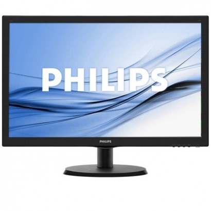 Monitor LED Philips 223V5LHSB/00, V-line, 21.5'' 1920x1080@60Hz, 16:9, TN, 5ms, 250nits, Black, 3 Years, VESA100x100/VGA/HDMI/