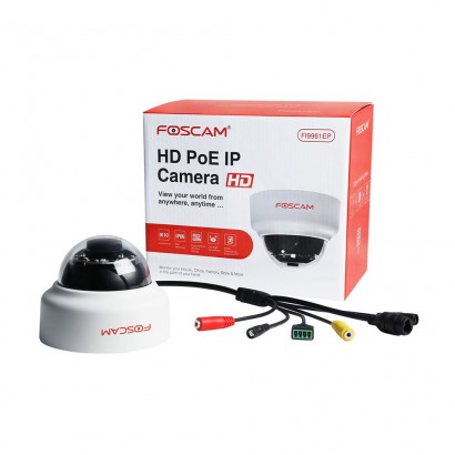 Camere Supraveghere Foscam FI9961EP Camera IP PoE Dome full HD 1080P 2.8mm 20M Foscam