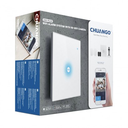 Chuango AWV Plus Kit sistem de alarma WiFi si camera HD
