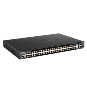 Switch D-Link DGS-1520-52MP, 48 porturi Gigabit, 2 porturi SFP+, Capacity 80Gbps, 16K MAC, 17" Rackmount, 1*fan
