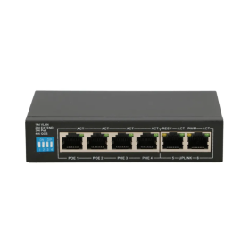Extralink EUROS V2  PoE Switch  4x 100Mb/s PoE/PoE+ 2x RJ45 Uplink 100Mb/s 60W