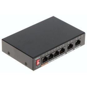 DAHUA SWITCH 6P 10/100 4POE PORTS Switch unmaneged cu 6 porturi 10/100Mbps cu 4 porturi PoE  Suportă standardele IEEE802.3, IEEE