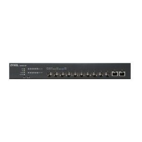 XS1930-12F, 10-port 10G Smart Managed Fiber Switch, 2 Multi-Gigabit Ports