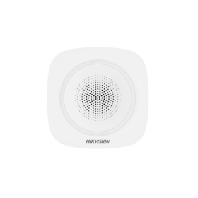Sirena interior wireless AX PRO Hikvision DS-PS1-I-WE(B)-R(Red Indicator) 868MHz two-way Tri-X wireless technology, distanta com