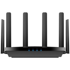 Router wireless Cudy P5, AX3000 dual-band Wi-Fi 6, procesor Qualcomm dual-core, 4 porturi Gigabit Ethernet, 4× antena mobila det