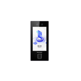Terminal de access control cu recunoastere faciala si amprenta Hikvision DS-K1T344MBFWX-E1, capacitate de stocare: 3000 memorie 