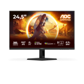 Monitor AOC 24.5" 25G4SRE, Diagonal (inch): 24.5, Diagonal (cm): 62, Aspect ratio: 16:9, Panel: Fast IPS, Resolution: 1920x1080,
