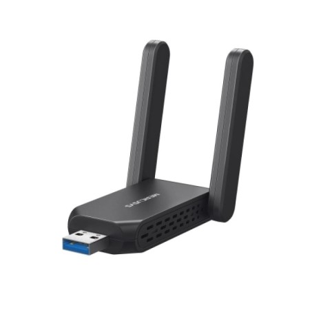 Adaptor Mercusys AX1800 USB Dual-Band, standarde wireless IEEE 802.11 a/n/ac/ax 5 GHz, IEEE 802.11 b/g/n 2.4 GHz, 2 External Hig