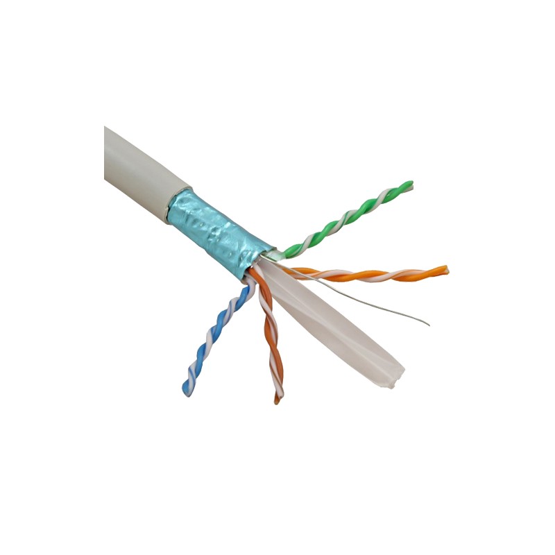 Cablu FTP, cat 6E, CUPRU 100%, manta LSZH 305m  - ELAN ELN-FTP-6e-CU