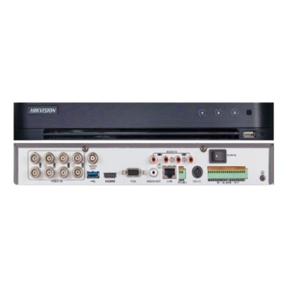 DVR AcuSense 8 ch. video 8MP, Analiza video, AUDIO 'over coaxial' - HIKVISION iDS-7208HUHI-M1-SA