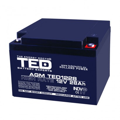 TEDBATERIE AGM TED1228M5 12V 28Ah M5