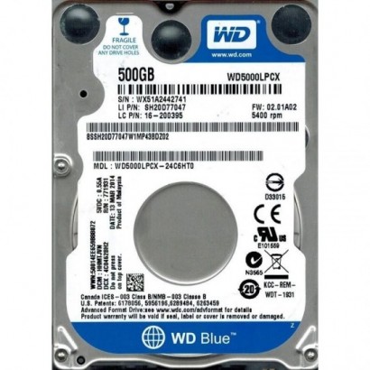 WD HDD2.5 500GB SATA3 WD5000LPCX