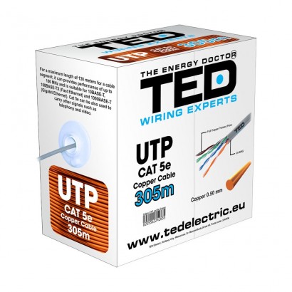 TEDCablu UTP categoria 5 / 2 x 4 fire Cupru
