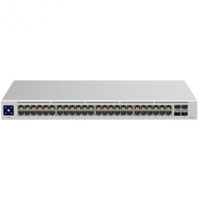 UniFi Switch 48 is a fully managed Layer 2 switch with (48) Gigabit Ethernet ports and (4) 1G SFP ports for fiber connectivity