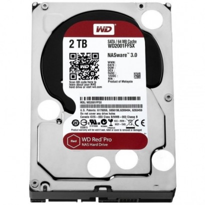 HDD NAS WD Red Pro (3.5'', 2TB, 64MB, 7200 RPM, SATA 6Gbps)