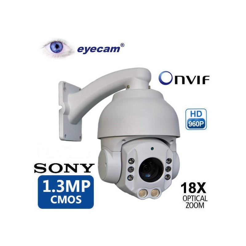 EyecamCamera IP Mini Speed Dome PTZ Eyecam EC-1313 - 1.3MP