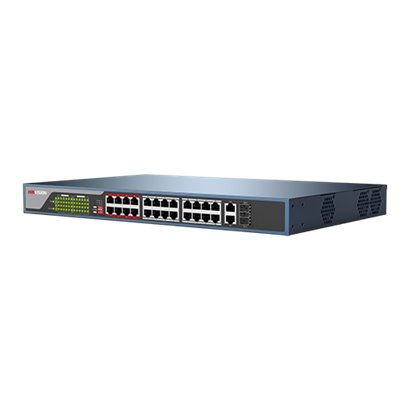 Switch 24 porturi PoE, 2 porturi uplink - HIKVISION DS-3E0326P-E