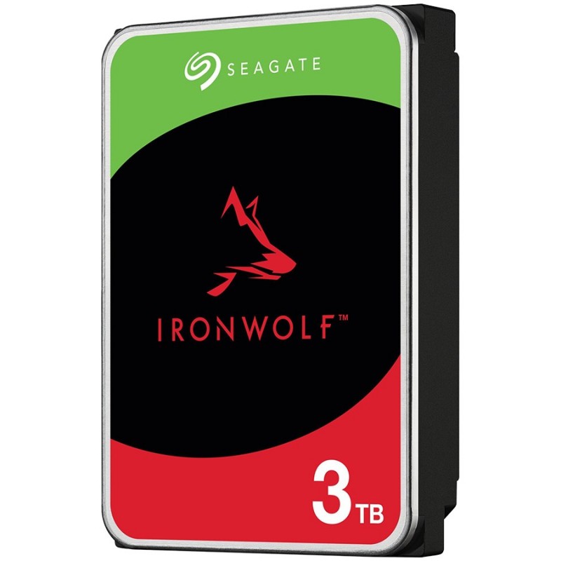HDD NAS SEAGATE IronWolf 3TB CMR (3.5", 256MB, 5400RPM, RV Sensors, SATA 6Gbps, Rescue Data Recovery Services 3 ani, TBW: 180TB)