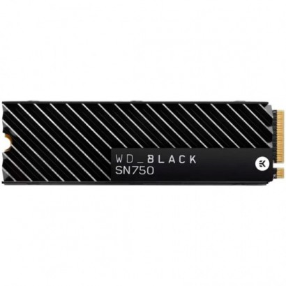 SSD WD Black SN750 HeatSink 1TB M.2 2280 D5-M PCIe Gen3 x4 NVMe, Read/Write: 3470/3000 MBps, IOPS 515K/560K, TBW: 600